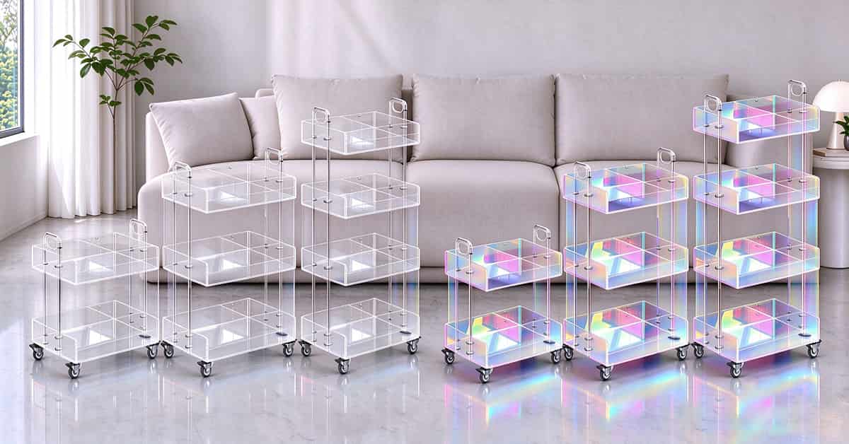 Acrylic Rolling Storage Cart: The Ultimate Multi‑Room Mobile Organization Solution