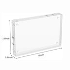 Clear Acrylic Magnetic Photo Frame, Size 3.5×5 inches, 0.8 inches thick, minimalist modern tabletop design
