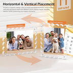 5×5 Inch Wavy Edge Acrylic Photo Frame in Floating Display mode, fits 4×4 inch photos for an airy, modern look