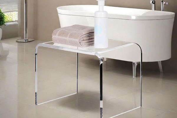 Clear Acrylic Step Stool - 250LBS Capacity, 10.2