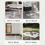 Multi-functional acrylic step stool used in living room, bathroom, bedroom, and outdoor picnic