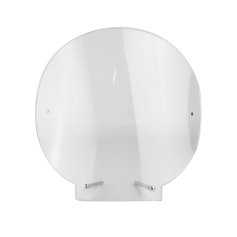 Empty transparent acrylic facial mask display stand for cosmetic retail