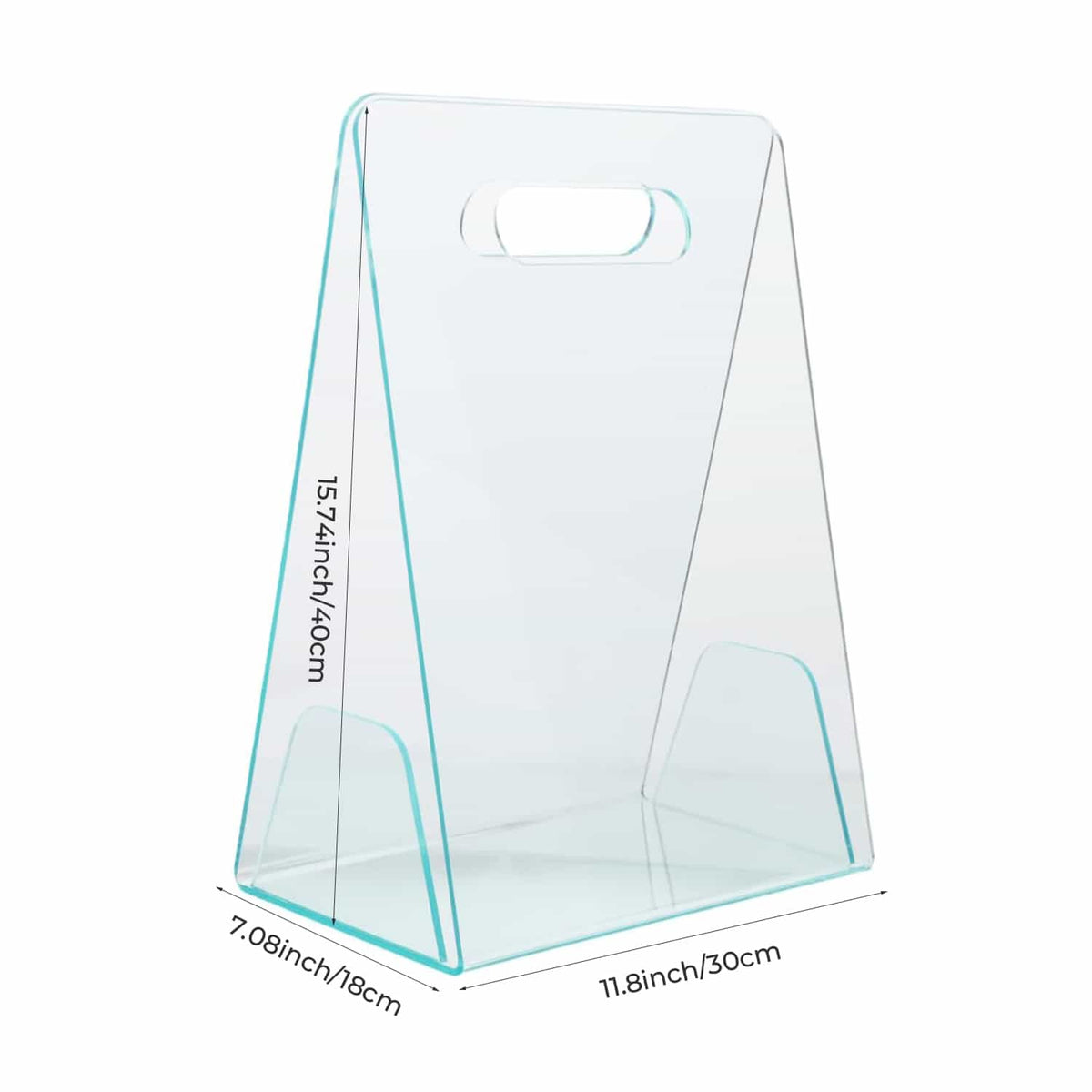 Acrylic Handheld Flower Box - Transparent Gift Bag for Bouquets, Cosmetics & Presents