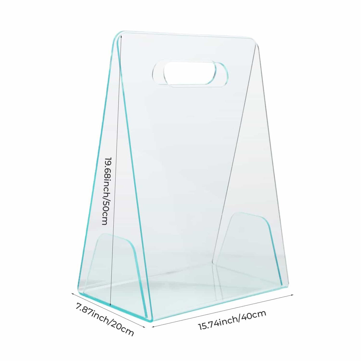 Acrylic Handheld Flower Box - Transparent Gift Bag for Bouquets, Cosmetics & Presents