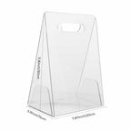 Acrylic Handheld Flower Box - Transparent Gift Bag for Bouquets, Cosmetics & Presents